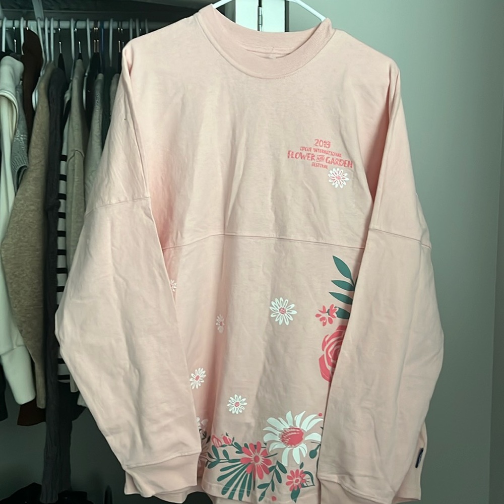 Disney Parks Spirit Jersey Epcot 2019 Pink Flower & Garden Festival, NWOT - Picture 5 of 11